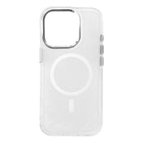 Glitter Case MagSafe til iPhone 16 Pro Max - hvid med glitter