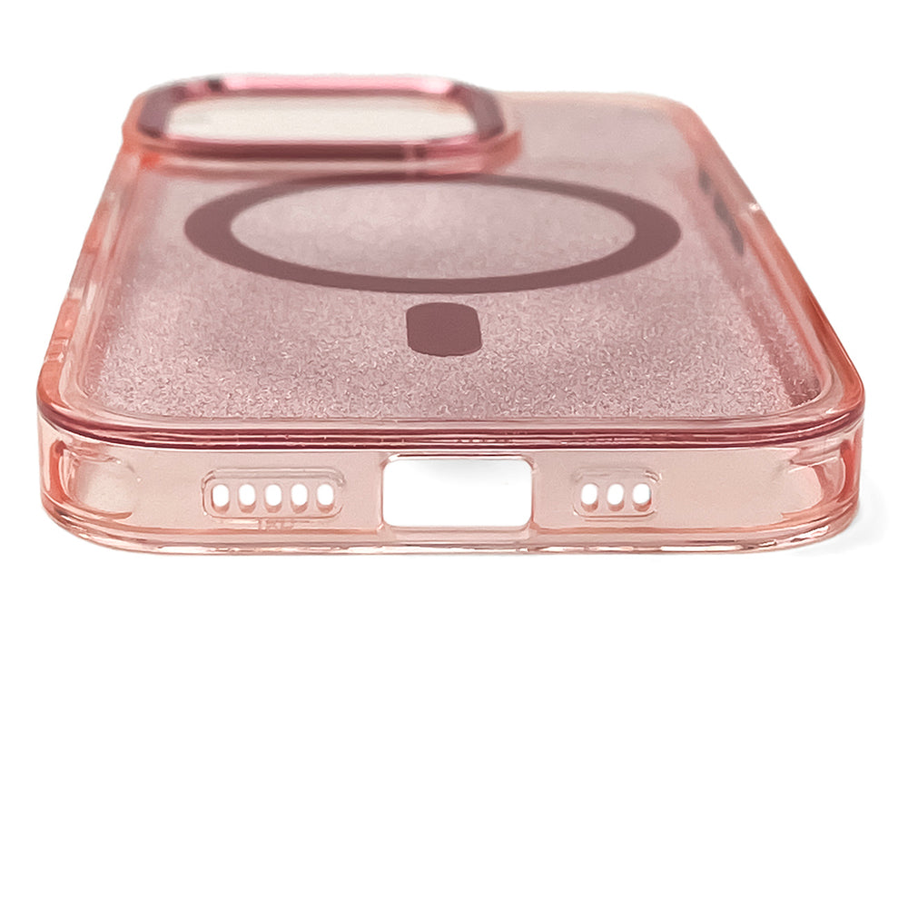 Glitter Case MagSafe til iPhone 16 - pink med glitter