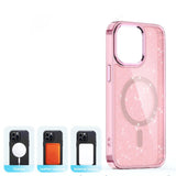 Glitter Case MagSafe til iPhone 16 Pro Max - pink med glitter