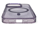 Glitter Case MagSafe til iPhone 16 Pro - lilla med glitter