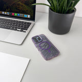 Glitter Case MagSafe til iPhone 16 Pro - lilla med glitter
