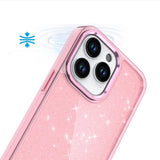 Glitter Case til iPhone 16 Pro - pink med glitter