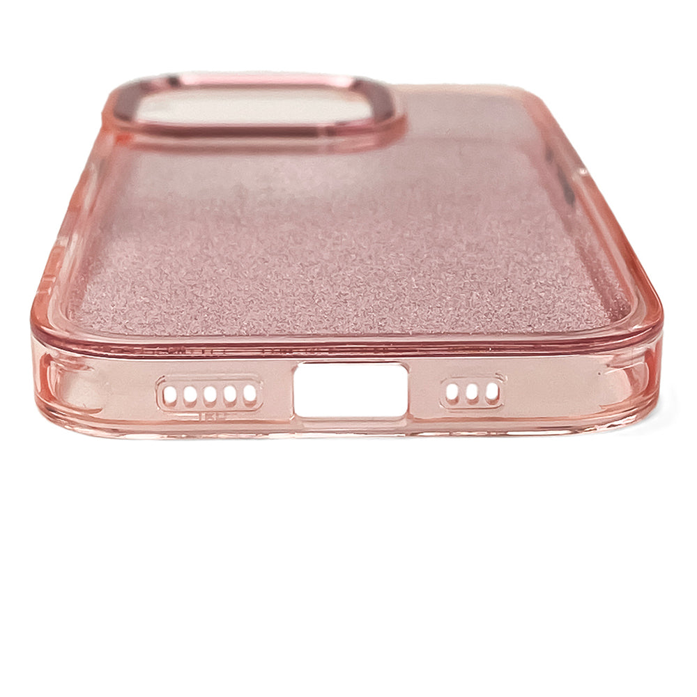 Glitter Case til iPhone 16 Pro - pink med glitter