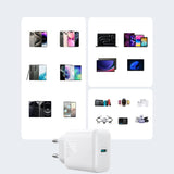 Joyroom JR-TCF24 USB-C PD 30W QC SFC hvid + 1m USB-C kabel