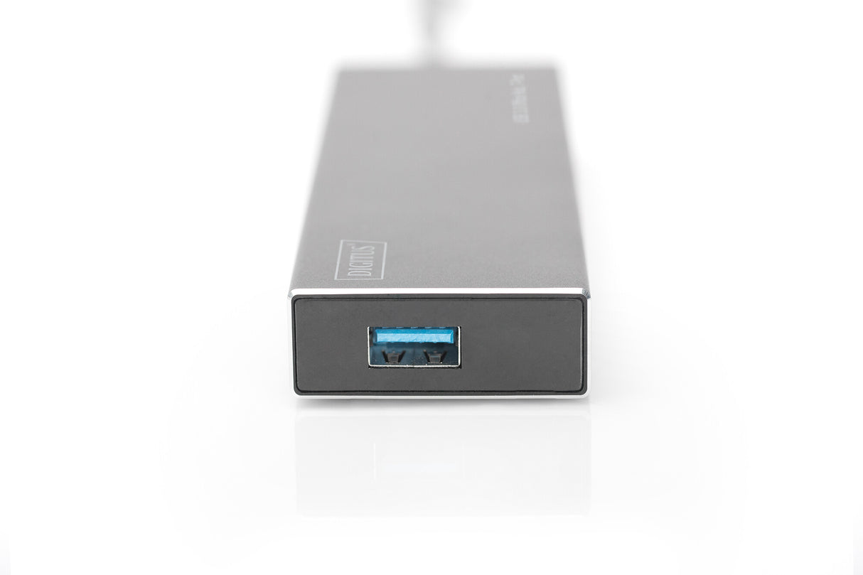 Digitus DA-70241-1 interface hub USB 3.2 Gen 1 (3.1 Gen 1) Type-A 5000 Mbit/s Grå