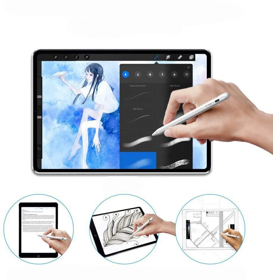 Tech-Protect Digital Stylus Magnetic til iPad - hvid