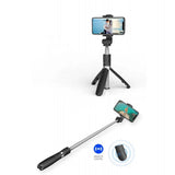 Tech-Protect L01S Bluetooth Selfie Stick med Stativ op til 70 cm - sort