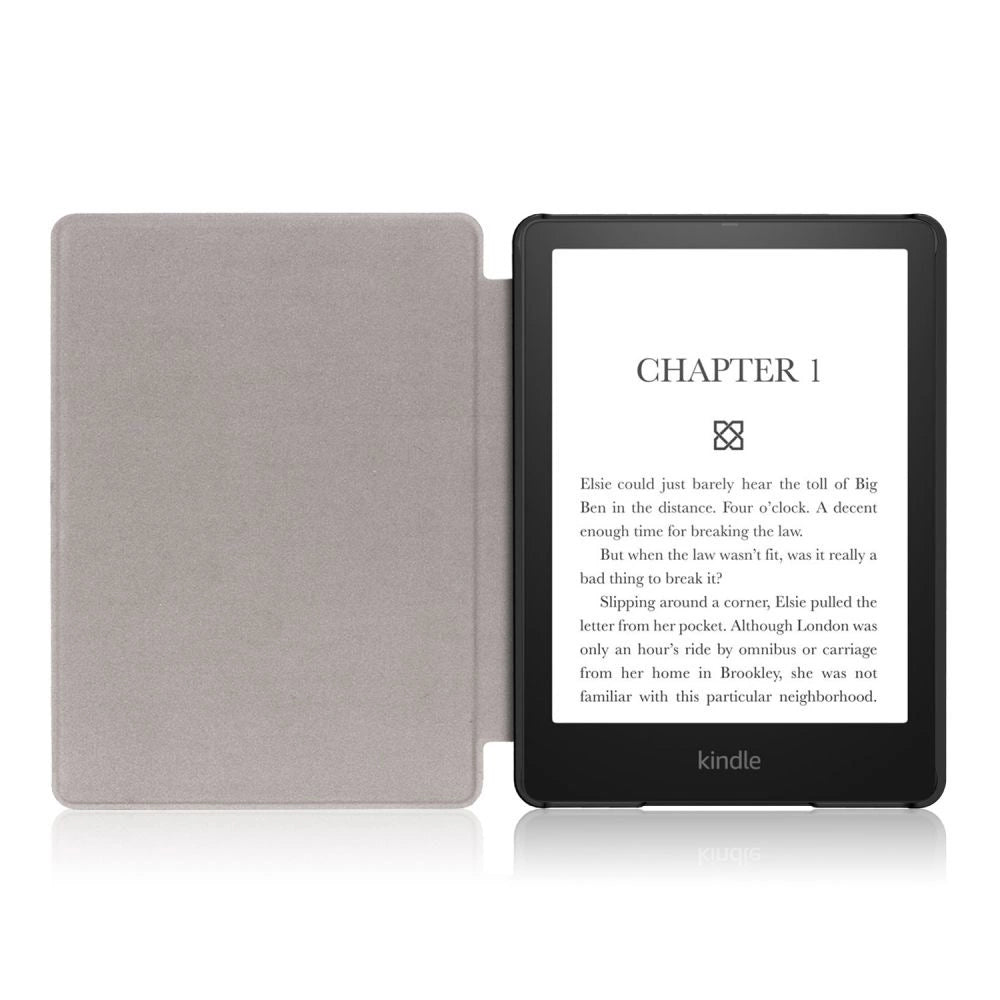 Tech-Protect SmartCase til Kindle Paperwhite V / 5 / Signature Edition - Blå med Sakura Blomster