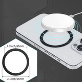 Tech-Protect MagMat MagSafe magnetisk ring universel - sort / sølv (2 st.)