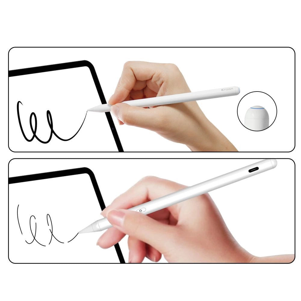 Tech- Protect Digital Magnetic Stylus Pen 2 Magnetisk til iPad Tablet - hvid