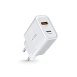 Tech-Protect C30W oplader USB-C PD 30W / USB-A QC 3.0 - hvid