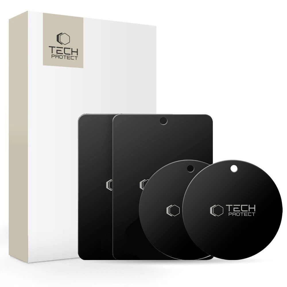 Tech-Protect MetalPlate-magnetplader til bilholdere - sort (4 st.)