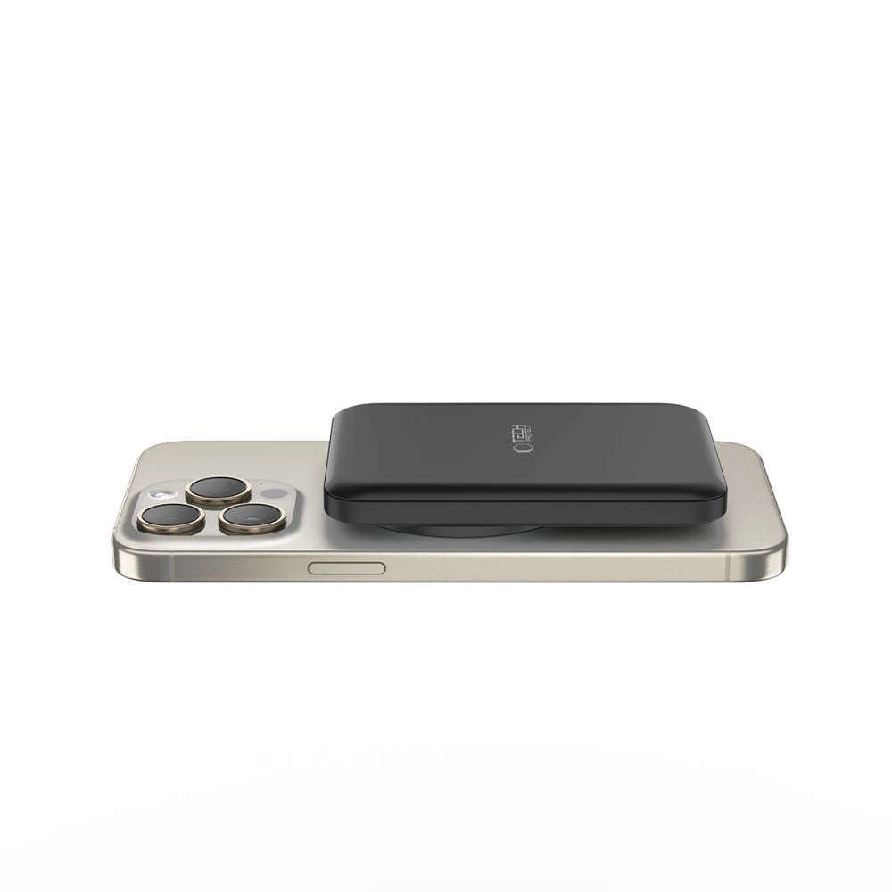 Tech-Protect LifeMag PB10 Powerbank with MagSafe 5000mAh 15W USB-C port - black + USB-C cable