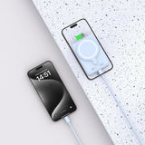 Tech-Protect LifeMag PB10 Powerbank with MagSafe 5000mAh 15W USB-C port - blue + USB-C cable