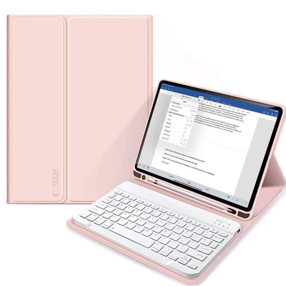 Tech-Protect SC Pen + Keyboard Case med tastatur til iPad 10.9" 2022 - Pink