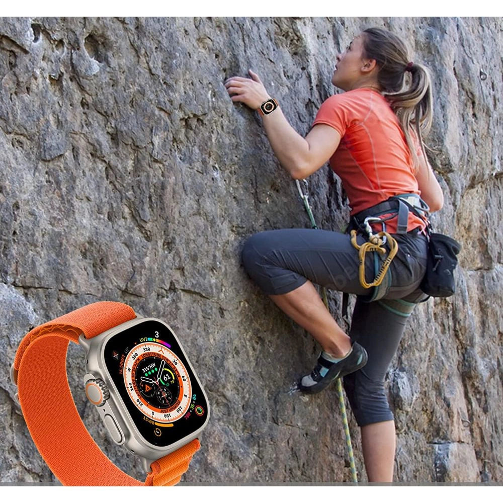 Tech-Protect Nylon Pro Strap til Apple Watch 4 / 5 / 6 / 7 / 8 / 9 / SE / Ultra 1 / 2 (42/44/45/49 mm) - mørkegrøn