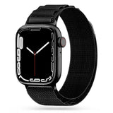 Tech-Protect Nylon Pro Strap til Apple Watch 4 / 5 / 6 / 7 / 8 / 9 / SE / Ultra 1 / 2 (42/44/45/49 mm) - sort