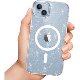 Tech-Protect FlexAir Hybrid MagSafe iPhone 13/14 Case - Clear Glitter