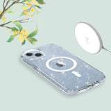 Tech-Protect FlexAir Hybrid MagSafe iPhone 13/14 Case - Clear Glitter