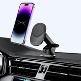 Tech-Protect MM15W-V1 Car Phone Holder with MagSafe 15W Wireless Charger for Cockpit/Air Vent - Black
