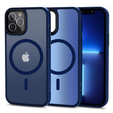 Tech-Protect MagMat MagSafe Case til iPhone 12 / 12 Pro - Matte Navy Blue
