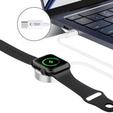 Tech-Protect UltraBoost magnetisk induktiv oplader med USB-C-stik til Apple Watch 1,2 m - hvid