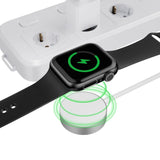 Tech-Protect UltraBoost magnetisk induktiv oplader med USB-A-stik til Apple Watch 1,2 m - hvid
