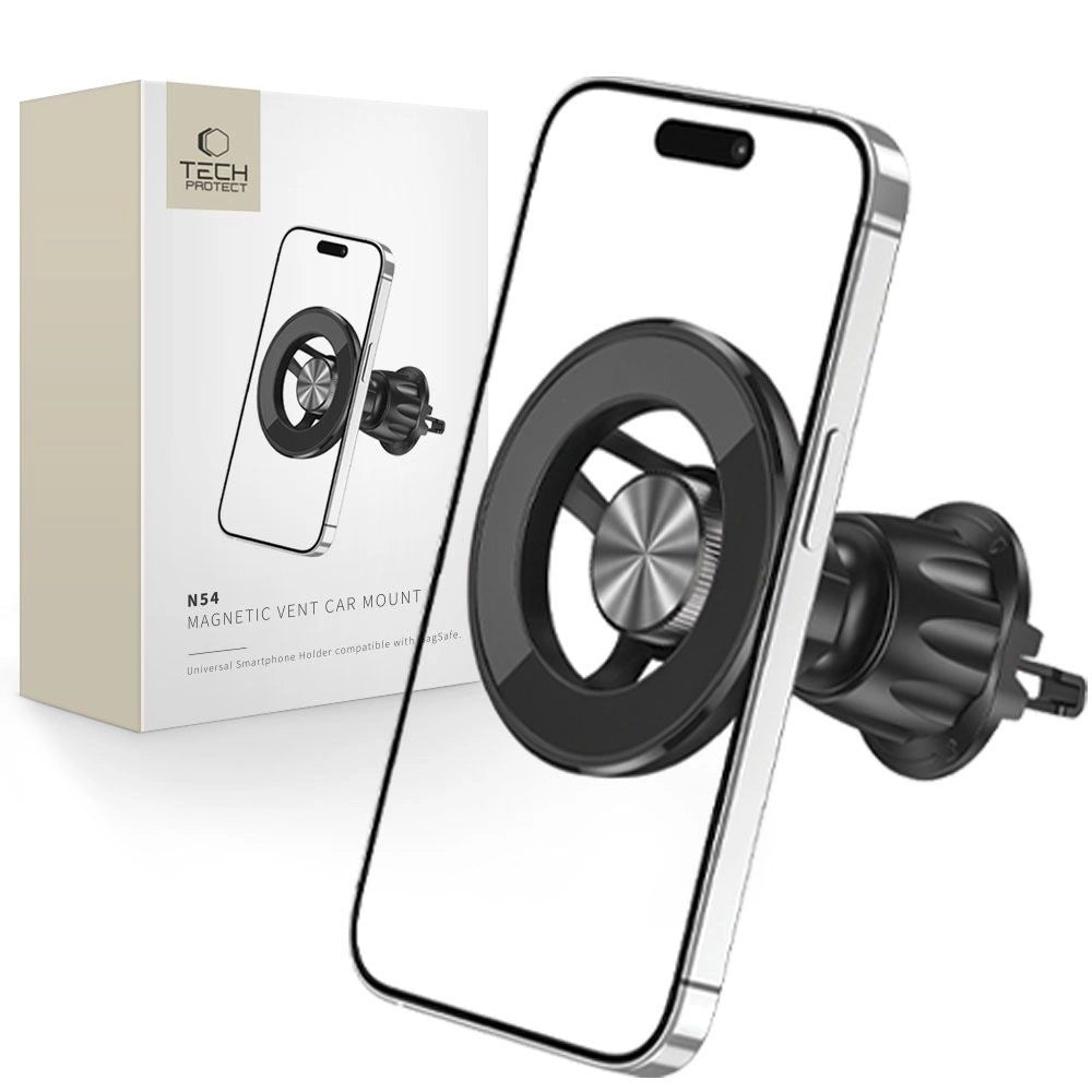 Tech-Protect N54 Car Phone Holder with MagSafe for Air Vent - Black