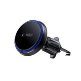 Tech-Protect MM15W-V4 Car Phone Holder with MagSafe 15W Inductive Charger for Air Vent - Black