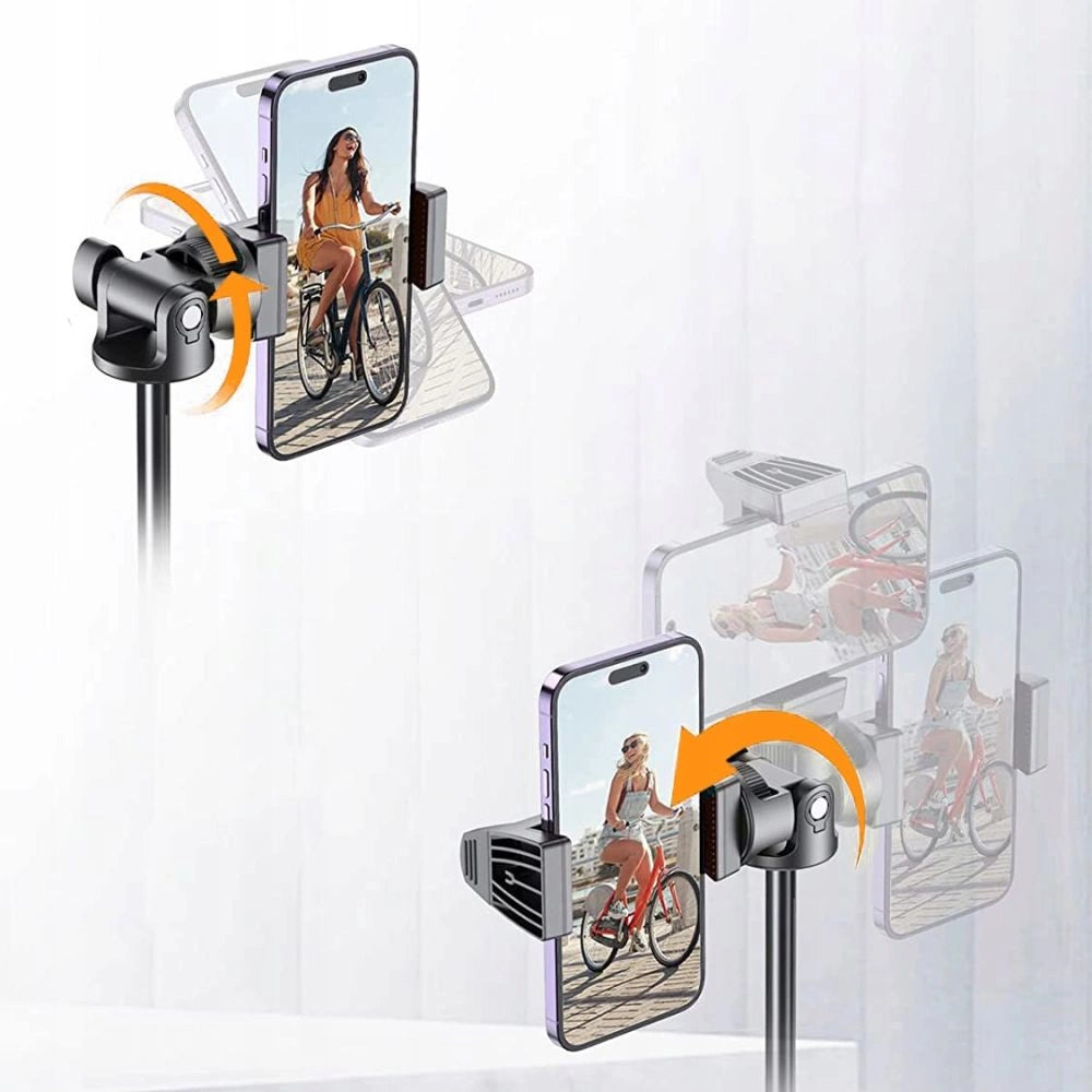 Tech-Protect L03S Bluetooth selfie stick med fjernbetjening, stativ op til 148cm og hoved 180 - sort