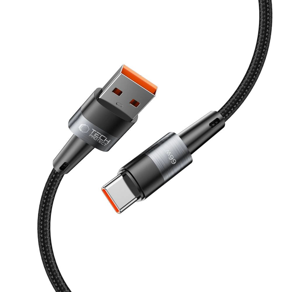 Tech-Protect UltraBoost USB-C / USB-C 66W 6A 2m Kabel - Grå