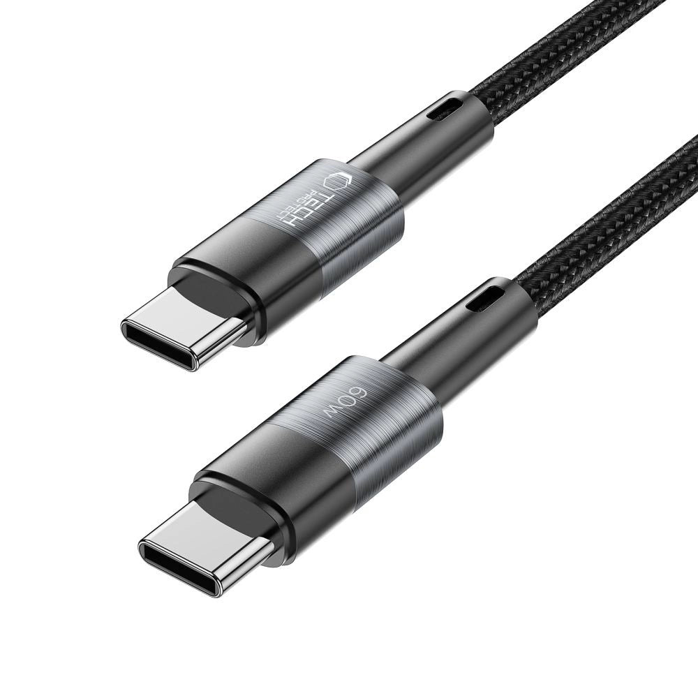 Tech-Protect UltraBoost USB-C / USB-C PD-kabel 60W 3A 0,25m - Grå