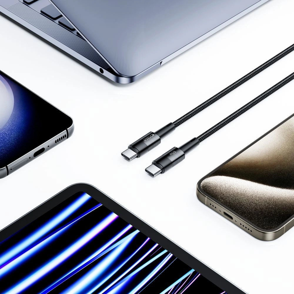 Tech-Protect UltraBoost USB-C / USB-C PD-kabel 60W 3A 0,25m - Grå