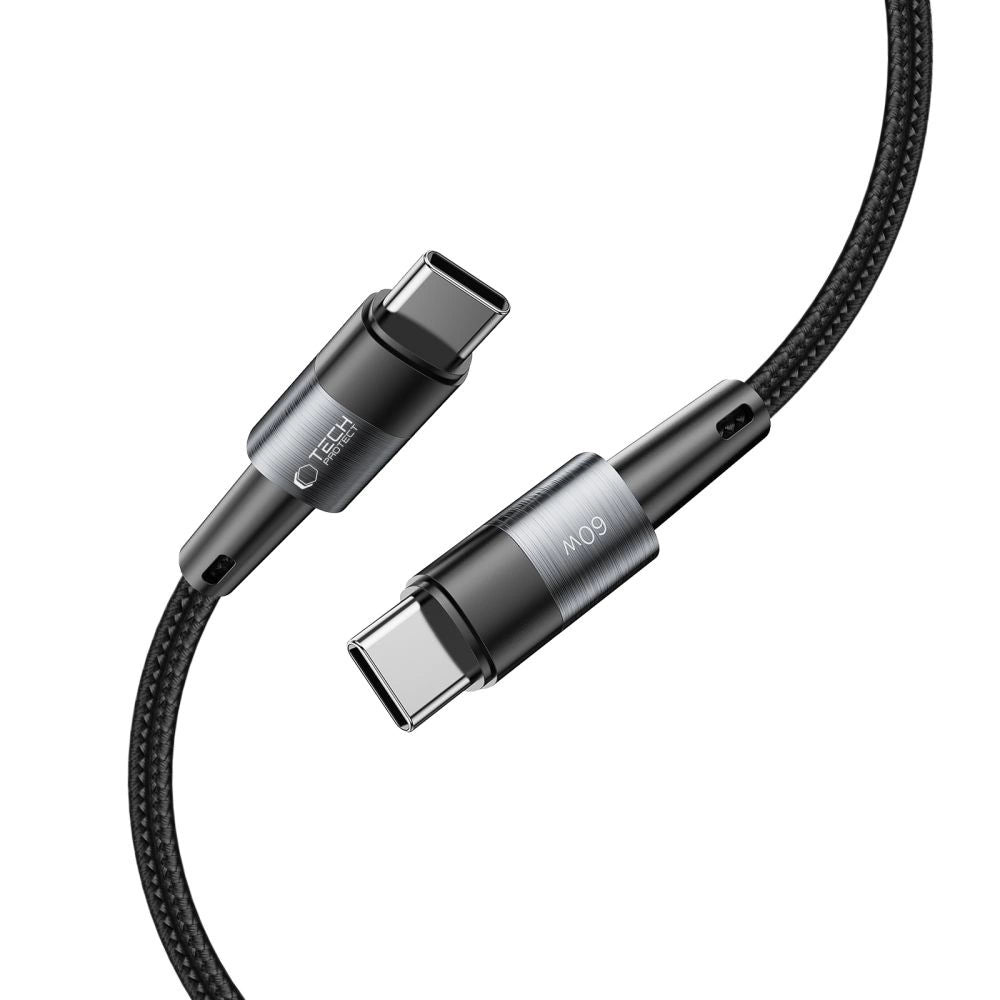 Tech-Protect UltraBoost USB-C / USB-C PD-kabel 60W 3A 1m - Grå