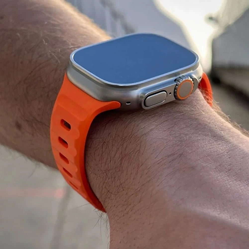 Tech-Protect IconBand Line Strap til Apple Watch 4 / 5 / 6 / 7 / 8 / 9 / SE / Ultra 1 / 2 (42/44/45/49 mm) - Orange