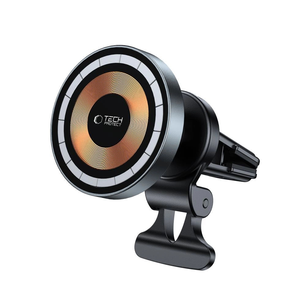 Tech-Protect MM15W-V5 Car Phone Holder with MagSafe 15W Inductive Charger for Air Vent - Black