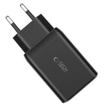 Tech-Protect C65W oplader 2x USB-C PD 65W / USB-A QC 3.0 - hvid