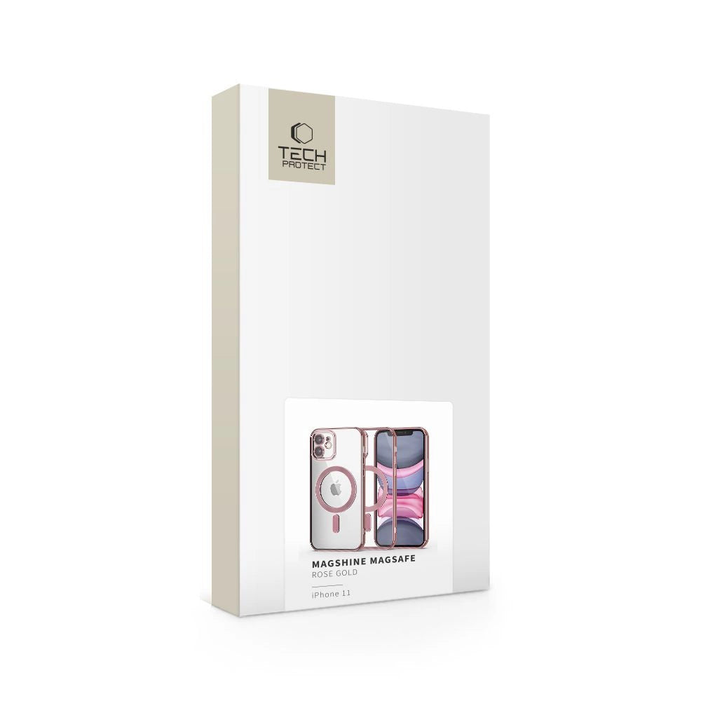 Tech-Protect MagShine Line MagSafe iPhone 11 Case - Pink