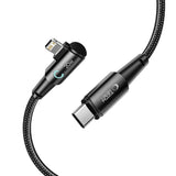 Tech-Protect UltraBoost L Kabel Lightning (vinklet) / USB-C (ret) PD 20W 3A 1m - grå