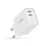 Tech-Protect C35W oplader 2x USB-C PD 35W - hvid