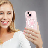 Tech-Protect FlexAir Hybrid MagSafe iPhone 15 Case - Klar Glitter