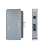 HUB Tech-Protect V6 4in1 USB-C - USB-A 3.0 / USB-C PD100W / HDMI / mini jack 3.5mm - gray