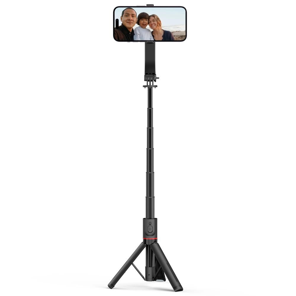Tech-Protect L04S Bluetooth Selfie Stick with Tripod up to 95cm and 360 Head - Black