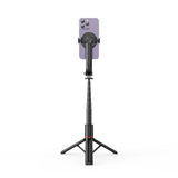 Tech-Protect L04S Bluetooth Selfie Stick with Tripod up to 95cm and 360 Head - Black