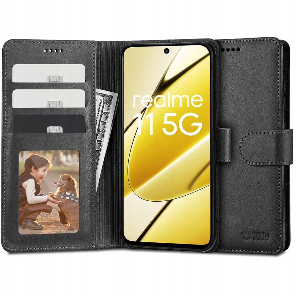 Tech-Protect Wallet Case til Realme 11 5G - sort