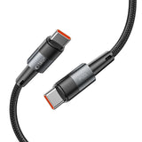 Tech-Protect UltraBoost USB-C / USB-C PD-kabel 100W 5A 0,25m - Grå