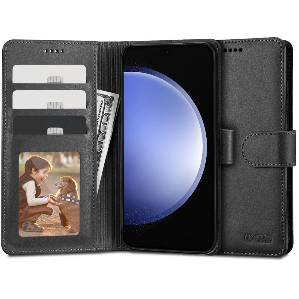 Tech-Protect Wallet Case til Samsung Galaxy S23 FE - sort