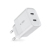 Tech-Protect C20W oplader 2x USB-C PD 20W - hvid