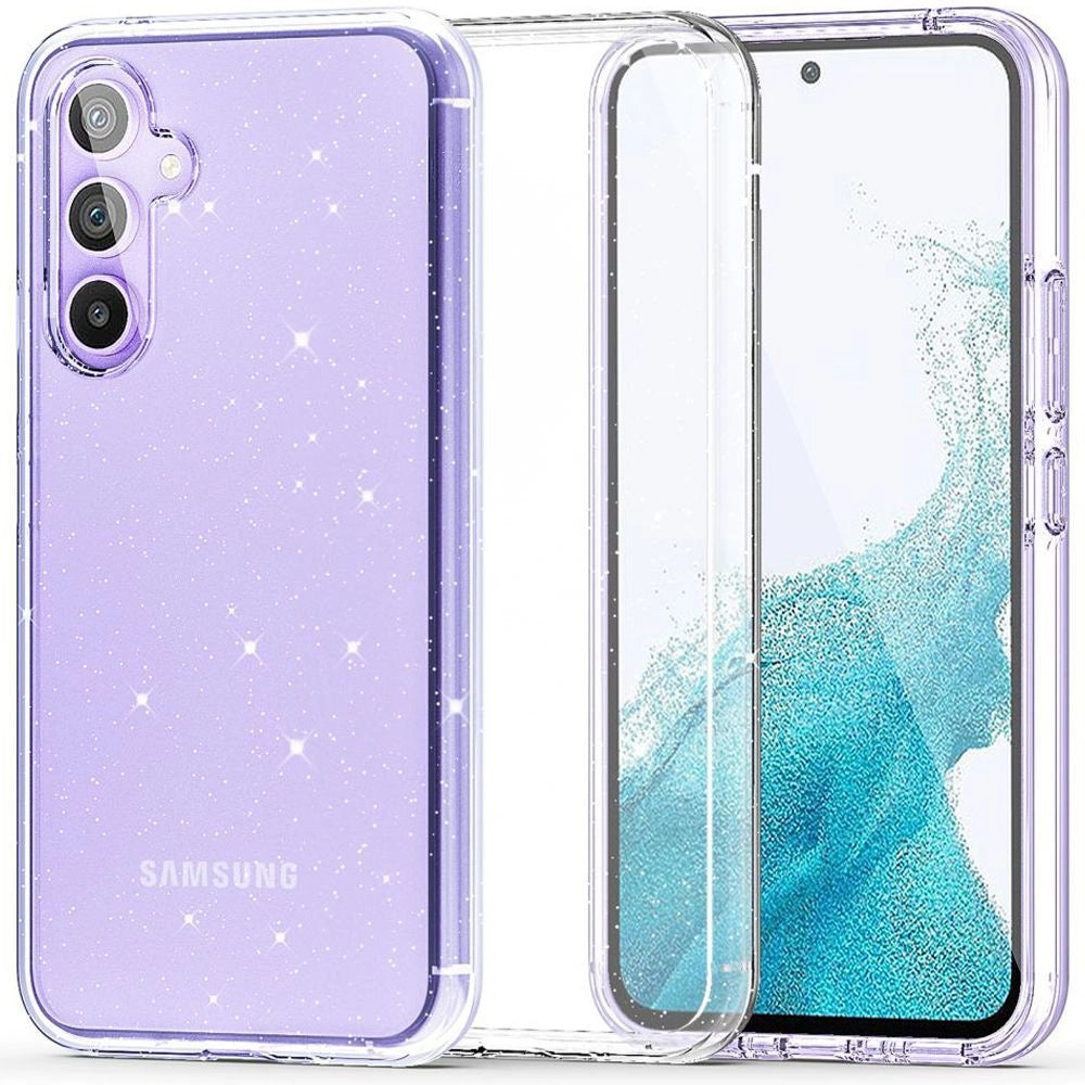 Tech-Protect FlexAir Hybrid Case til Samsung Galaxy S23 FE - Clear-Glitter