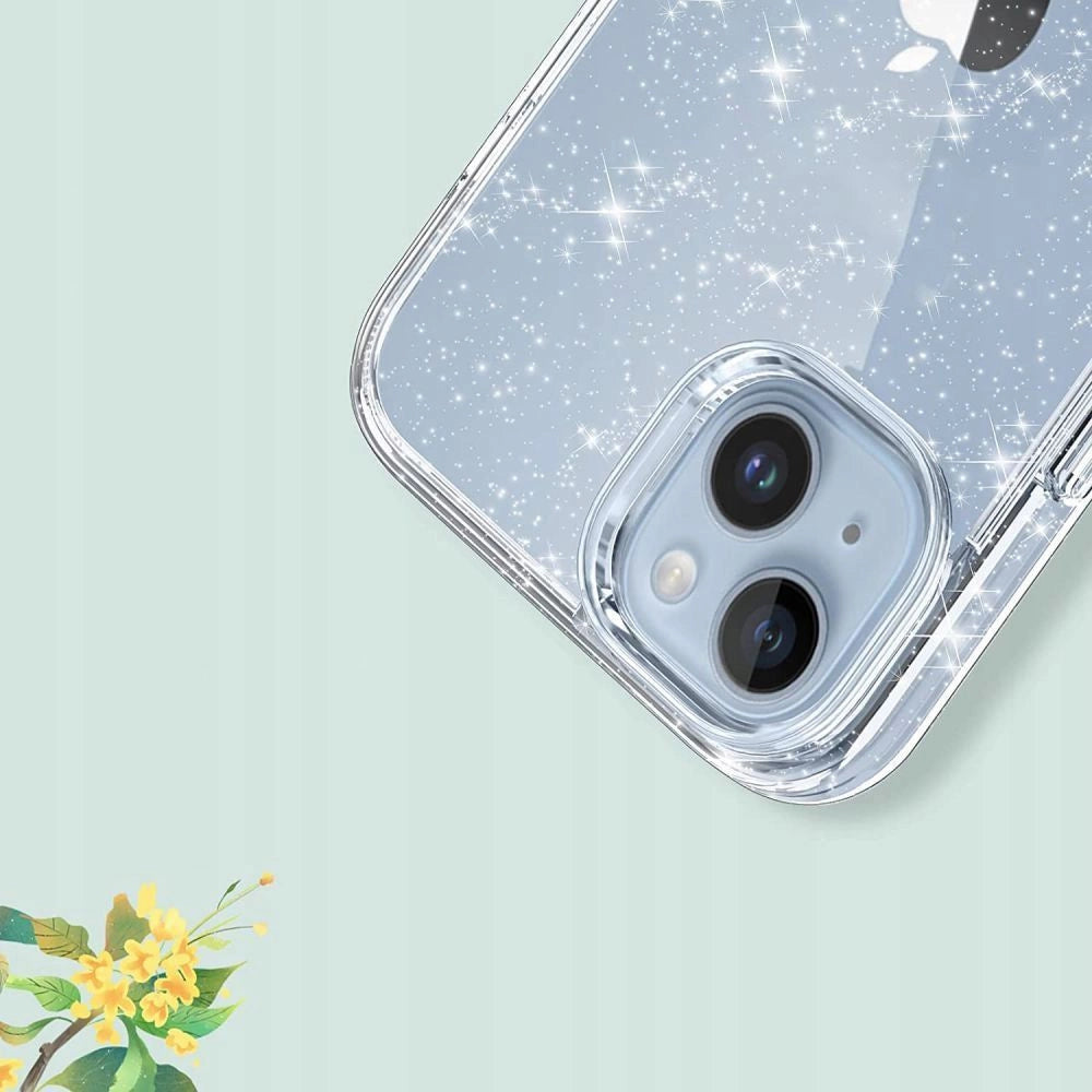 Tech-Protect FlexAir Hybrid Case til Samsung Galaxy S23 FE - Clear-Glitter